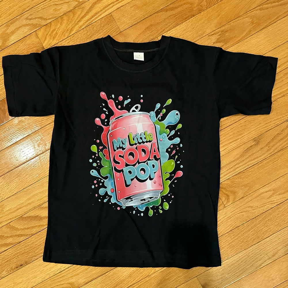 My Little Soda Pop Kids Black T-Shirt